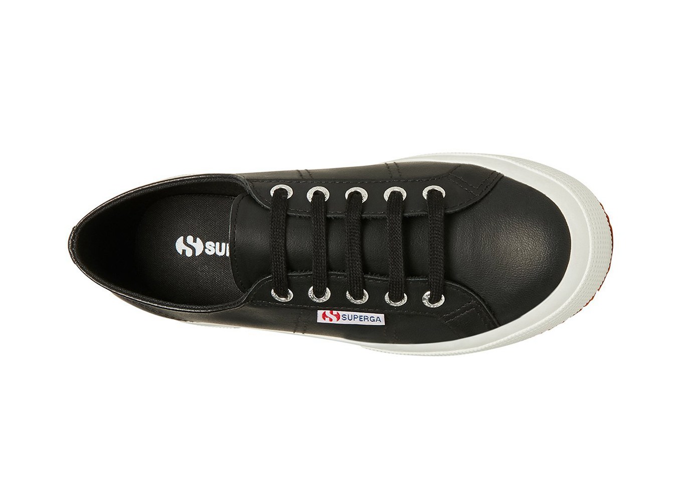 Tenis Feminino Pretas - Superga 2750 Naplngcotu Couro - LDUTQ-9670